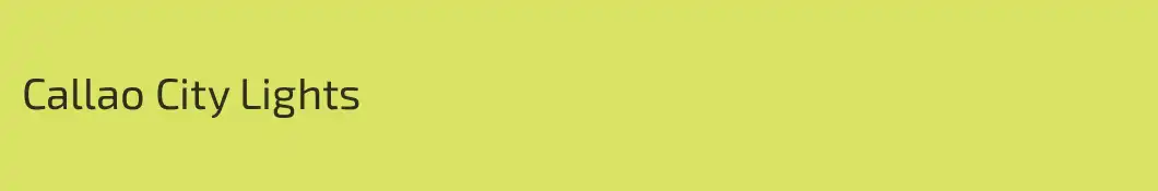 Callao City Lights